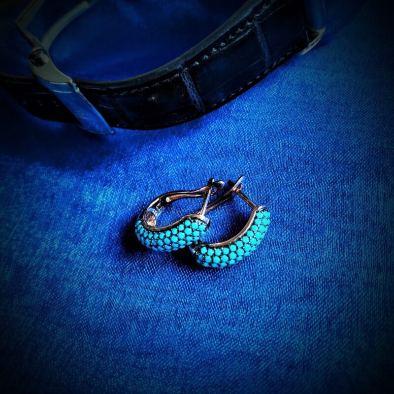 CRF000105BO Boucles d'oreille Amalfi Turquoise - 1