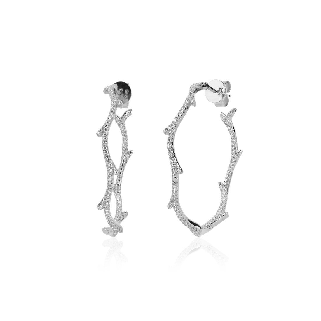 KSF000110BO Boucles d'oreille Ella Blanches - 3 KSF000110BO Boucles d'oreille Ella Blanches - 3