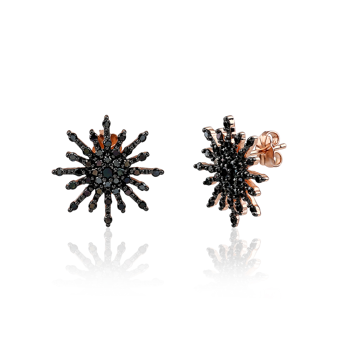 KSF000106BO Boucles d'oreille Moonlight Noires - 2 KSF000106BO Boucles d'oreille Moonlight Noires - 2
