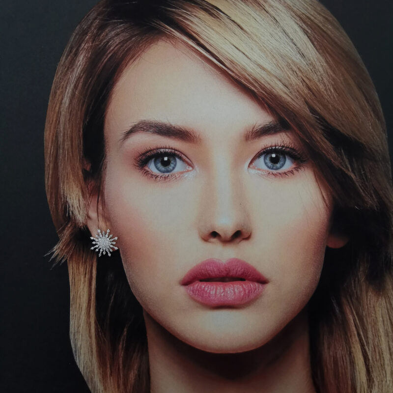 KSF000105BO Boucles d'oreille Moonlight Blanches - 1