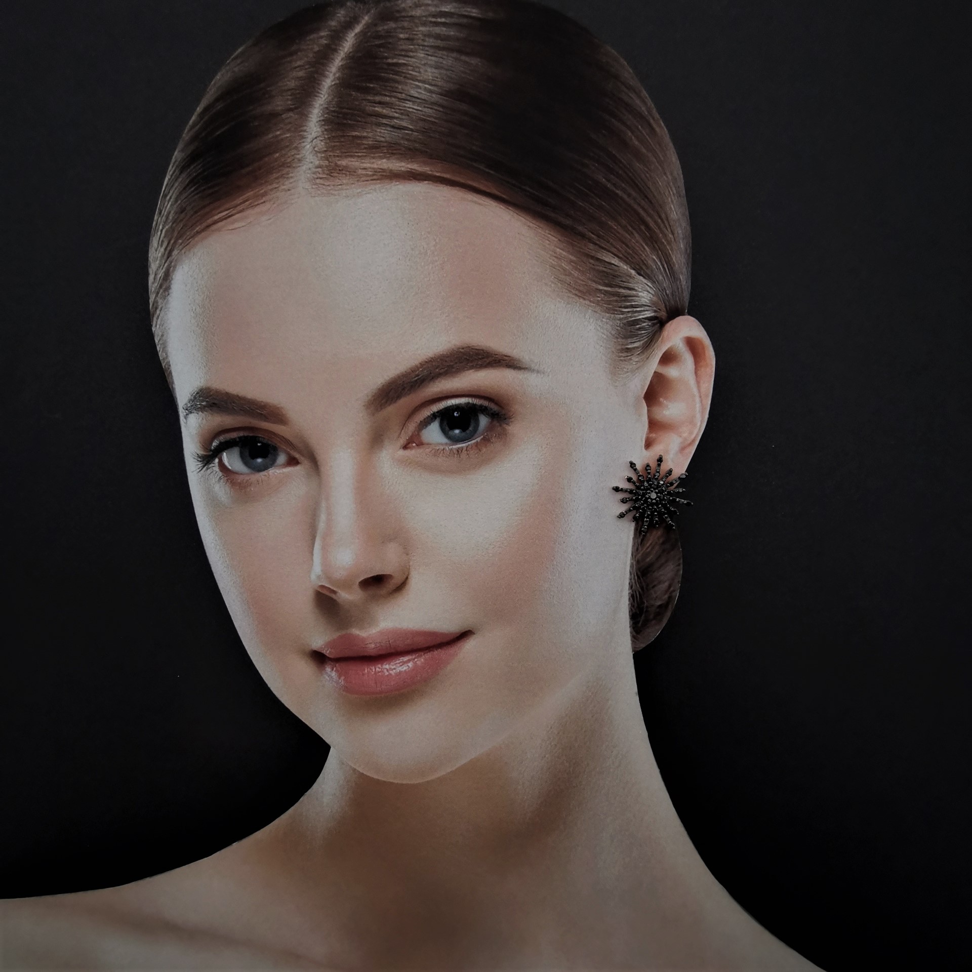 KSF000106BO Boucles d'oreille Moonlight Noires - 3 KSF000106BO Boucles d'oreille Moonlight Noires - 3
