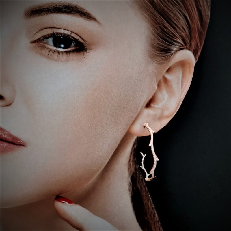 KSF000111BO Boucles d'oreille Ella Roses - 1