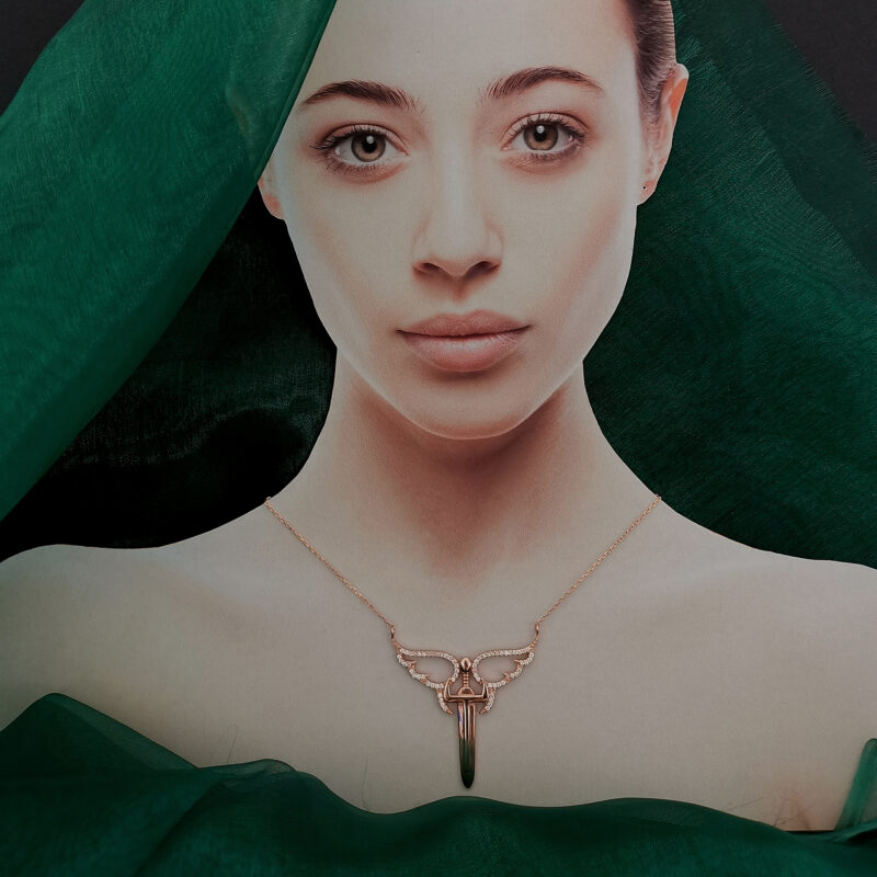 CRF000116CO Collier Provocation Rose - 1