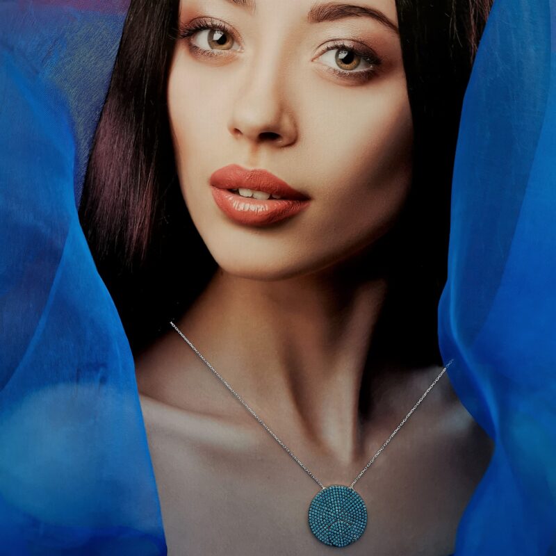 BAF000104CO Collier Denim Turquoise - 1