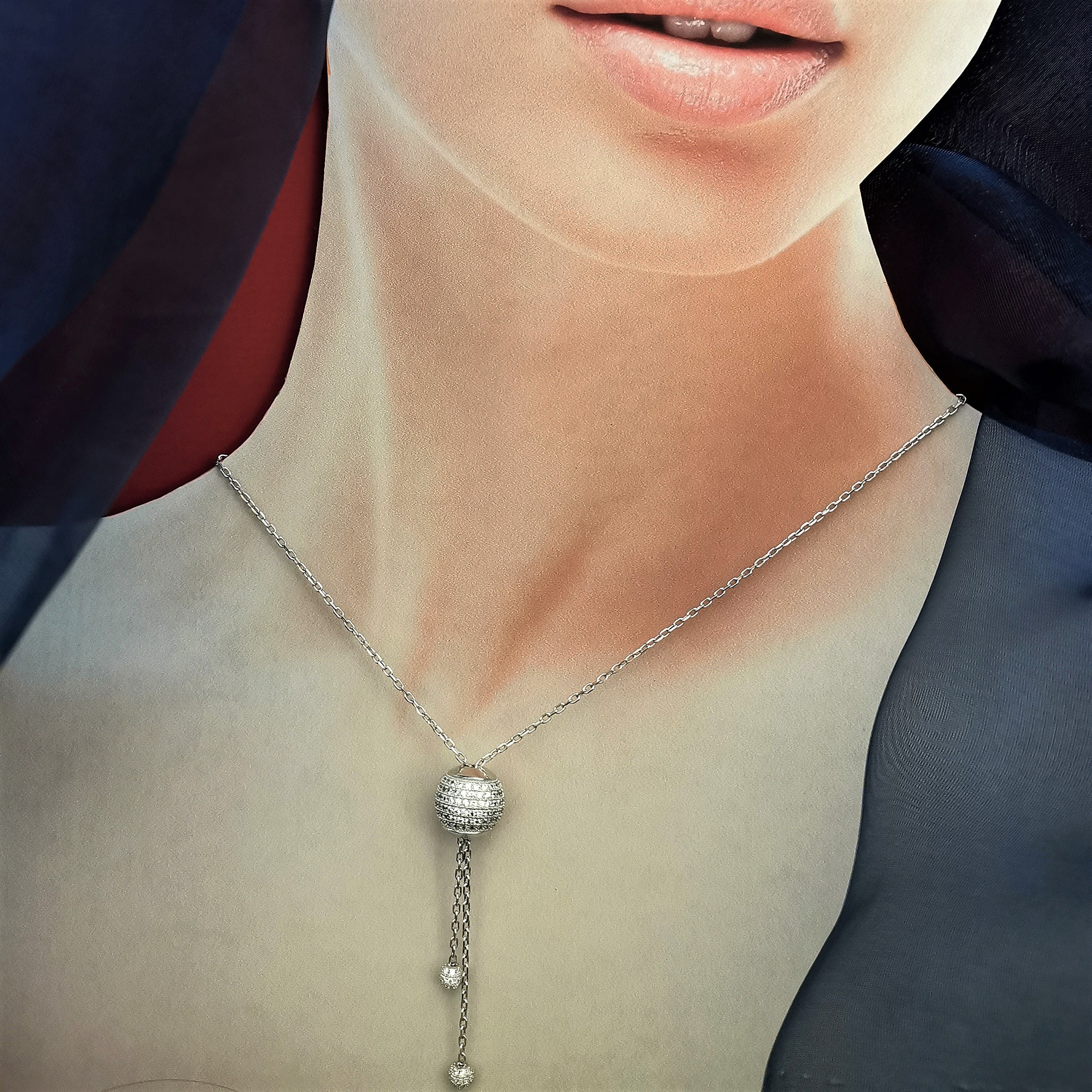 KSF000120CO Collier Amanda Blanc - 4 KSF000120CO Collier Amanda Blanc - 4