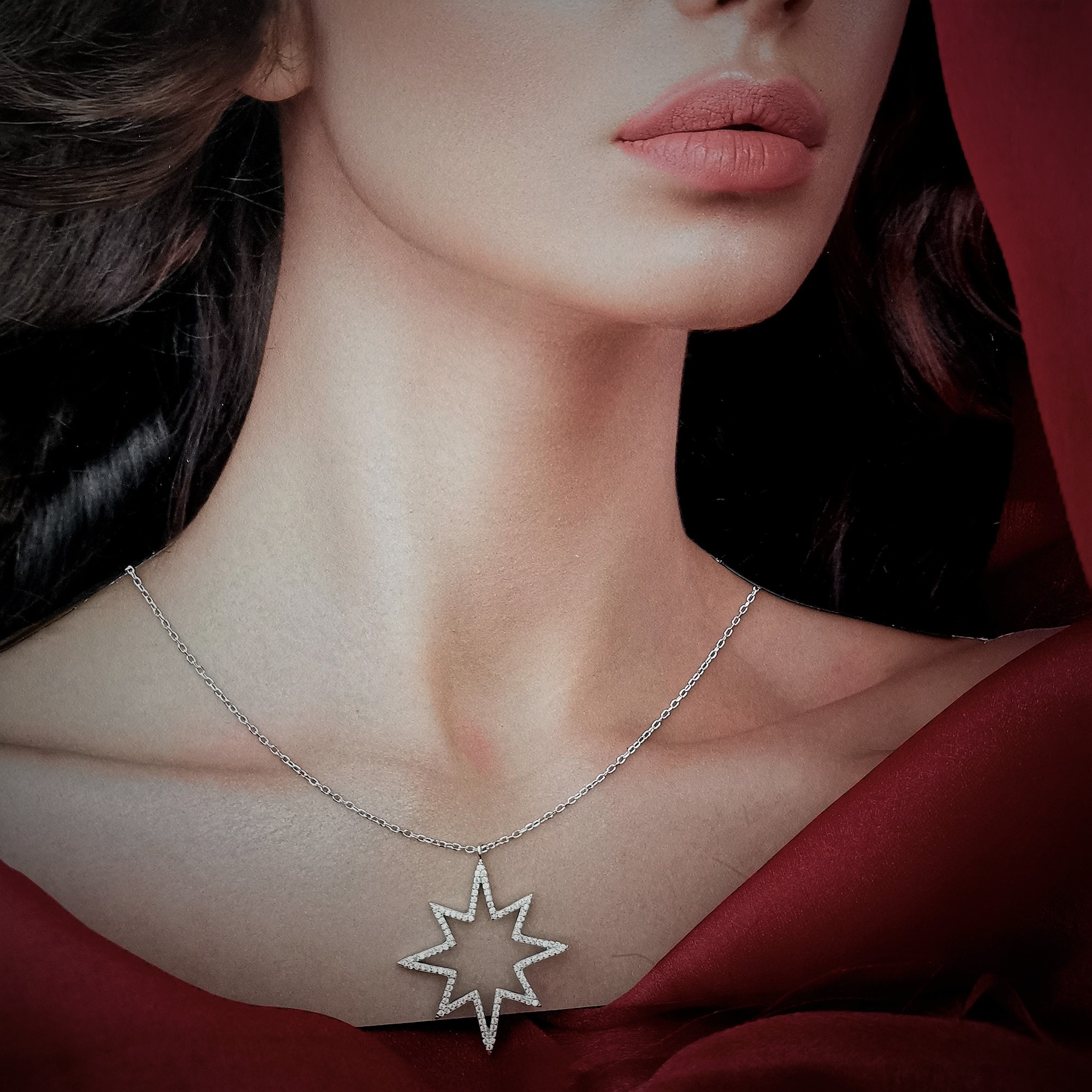 KSF000112CO Collier Etoile Blanc - 4 KSF000112CO Collier Etoile Blanc - 4