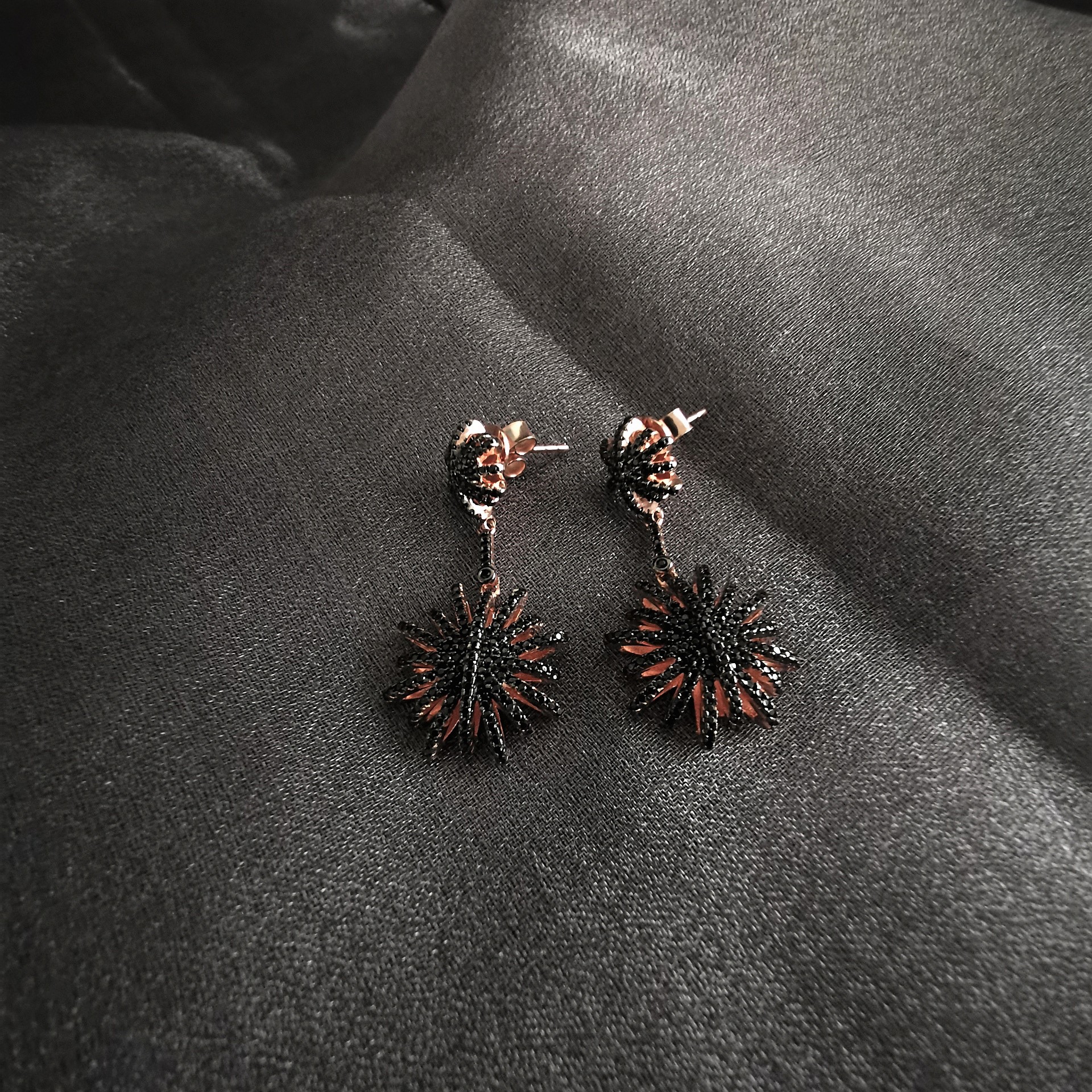 CRF000101BO Boucles d'oreille Eliza Noires - 3 CRF000101BO Boucles d'oreille Eliza Noires - 3