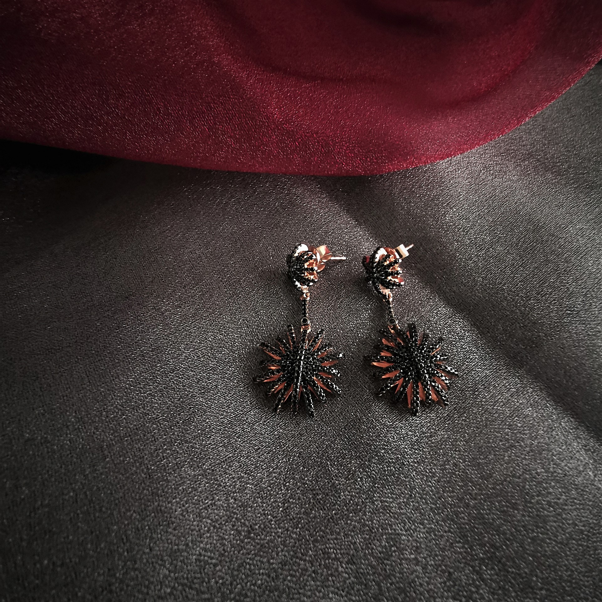 CRF000101BO Boucles d'oreille Eliza Noires - 2 CRF000101BO Boucles d'oreille Eliza Noires - 2