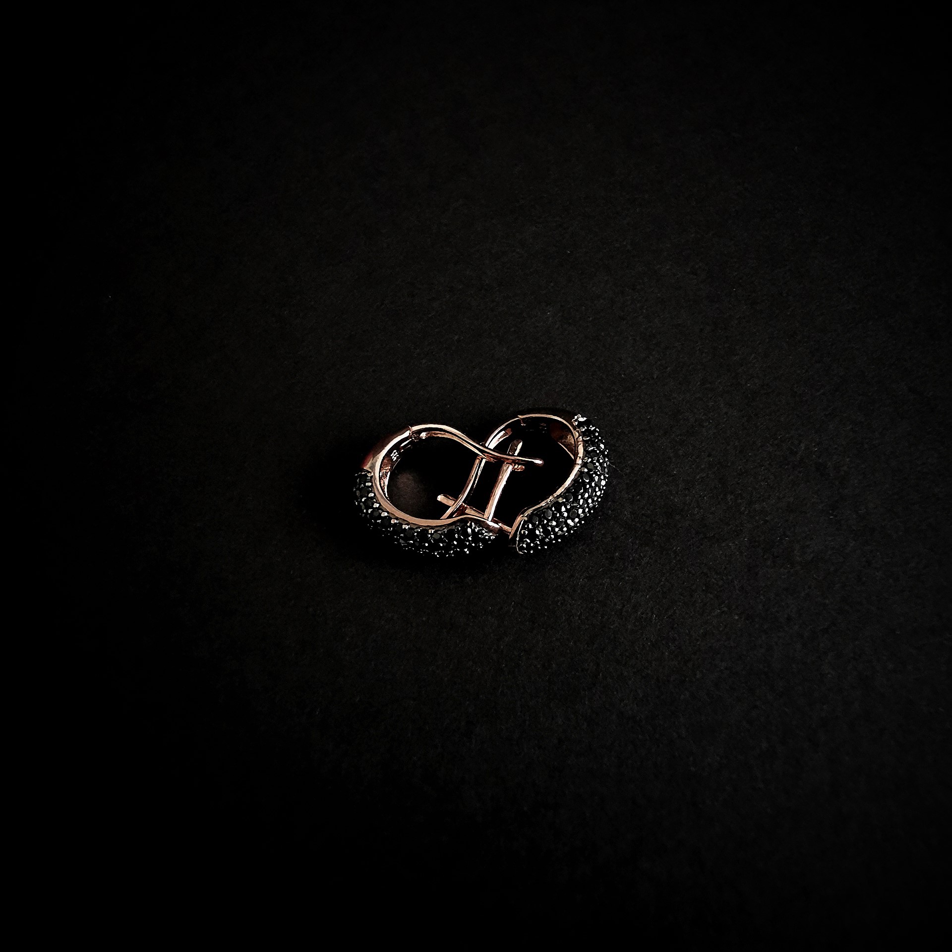 CRF000104BO Boucles d'oreille Amalfi Noires - 2 CRF000104BO Boucles d'oreille Amalfi Noires - 2