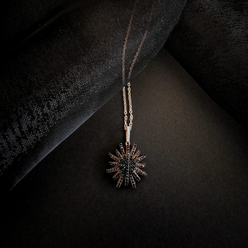 CRF000102CO Collier Eliza Noir - 1