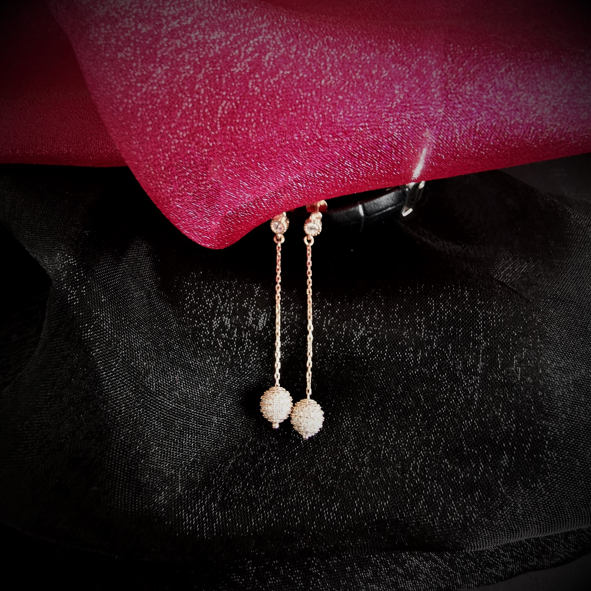 KSF000109 Boucles d'oreille Amanda Roses - 2 KSF000109 Boucles d'oreille Amanda Roses - 2