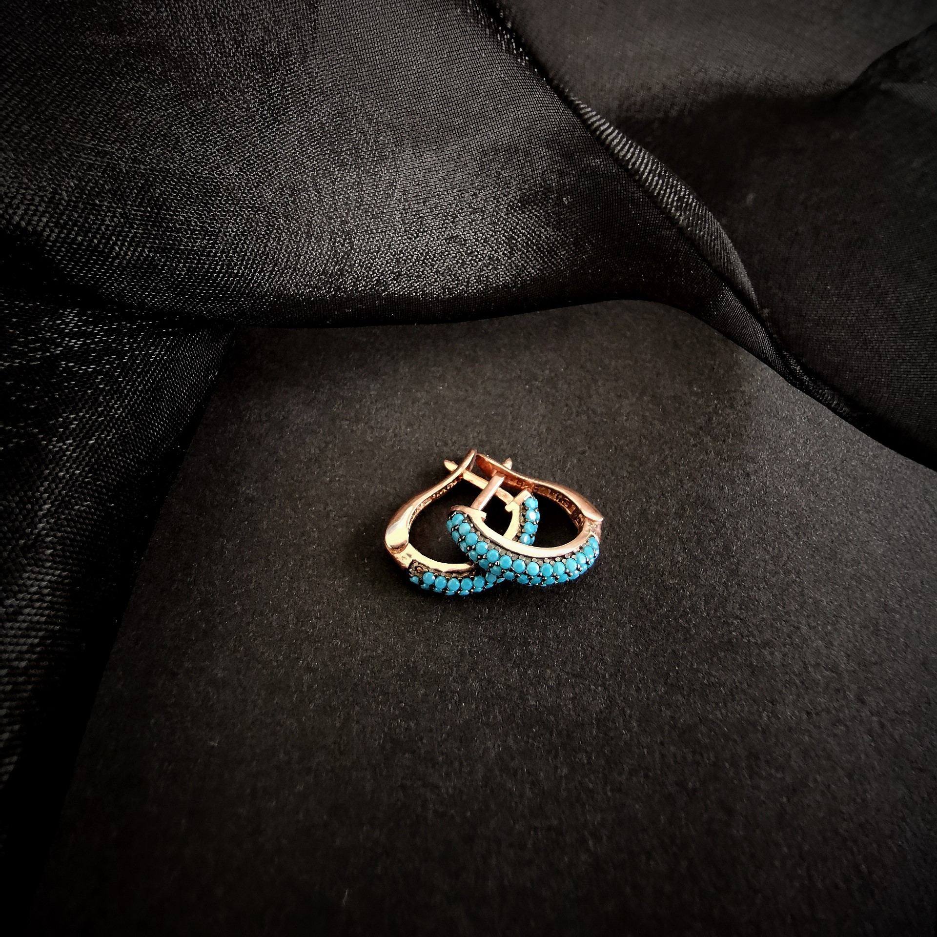 HSF000104BO Boucles d'oreille Emani Turquoise - 4 HSF000104BO Boucles d'oreille Emani Turquoise - 4