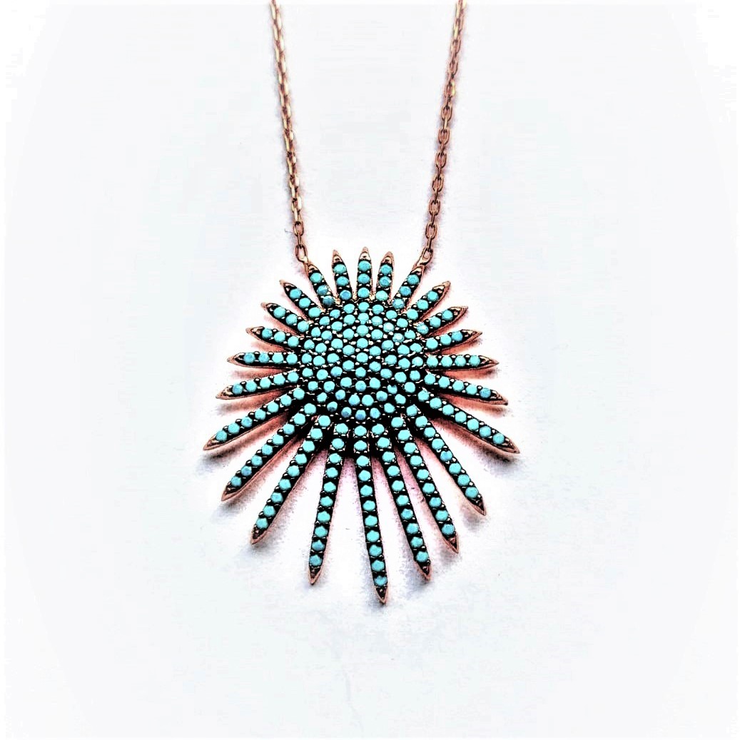 HSF000109CO Collier Zuri Turquoise - 3 HSF000109CO Collier Zuri Turquoise - 3