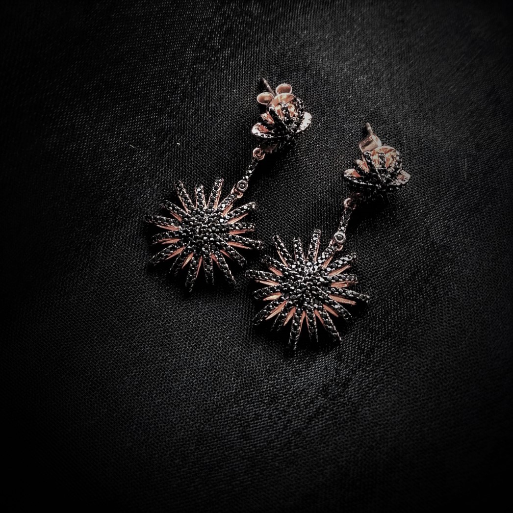 CRF000101BO Boucles d'oreille Eliza Noires - 4 CRF000101BO Boucles d'oreille Eliza Noires - 4